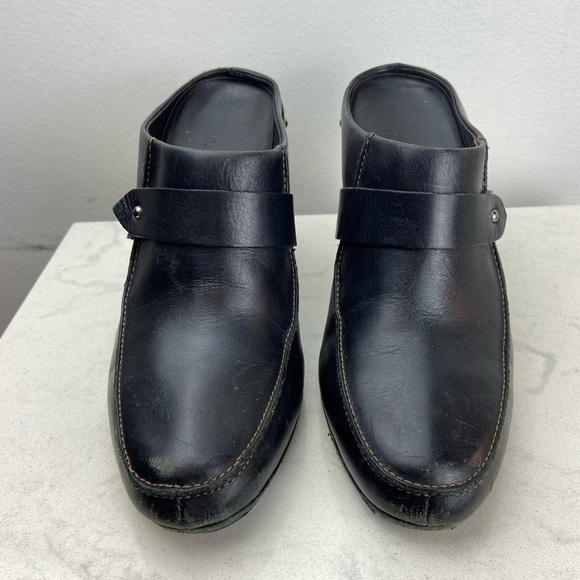 Cole Haan Sabrena Leather Heeled Slip On Clog - Picture 4 of 16